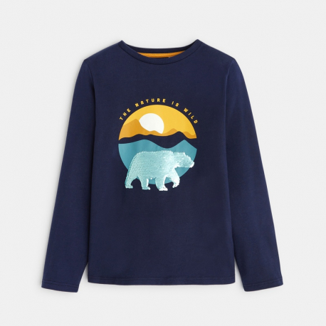 Okaidi T-shirt a sequins magiques
