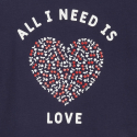 Okaidi T-shirt a message "All you need is green"