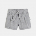 Okaidi Short en maille a taille haute ceinturee