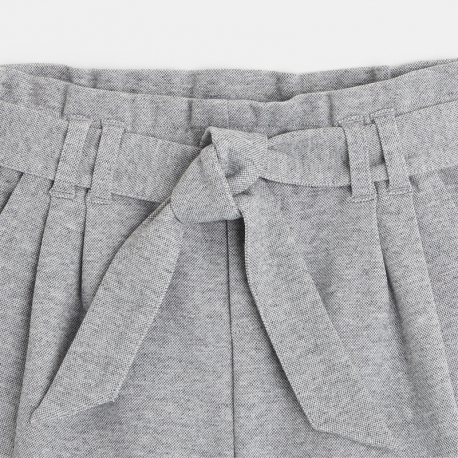 Okaidi Short en maille a taille haute ceinturee