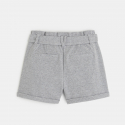 Okaidi Short en maille a taille haute ceinturee