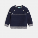 Obaibi Pull raye tricot fantaisie