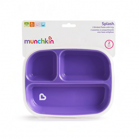 Munchkin πιάτα με διαχωριστικό Splash™ σετ των 2