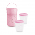 Miniland ισοθερμική θήκη και 2 δοχεία φαγητού Pack-2-Go Hermisized 250 ml