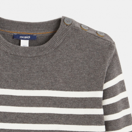 Okaidi Pull marin en tricot