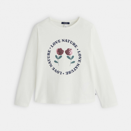 Okaidi T-shirt a message &quot;Love nature&quot;