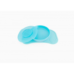 Twistshake Σουπλά Click-Mat Mini με πιάτο Pastel Blue