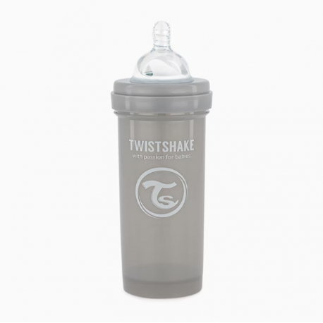 Twistshake Μπιμπερό κατά των κολικών 260ml Pastel Grey (1τμχ)