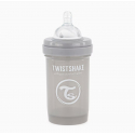 Twistshake Μπιμπερό κατά των κολικών 180ml Pastel Grey (1τμχ)