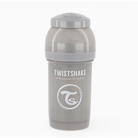 Twistshake Μπιμπερό κατά των κολικών 180ml Pastel Grey (1τμχ)