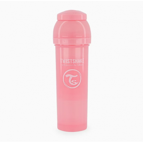 Twistshake Μπιμπερό κατά των κολικών 330ml Pastel Pink (1τμχ)