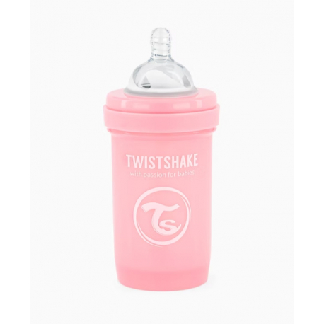 Twistshake Μπιμπερό κατά των κολικών 180ml Pastel Pink (1τμχ)