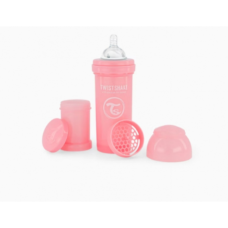 Twistshake Μπιμπερό κατά των κολικών 260ml Pastel Pink (1τμχ)