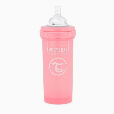 Twistshake Μπιμπερό κατά των κολικών 260ml Pastel Pink (1τμχ)