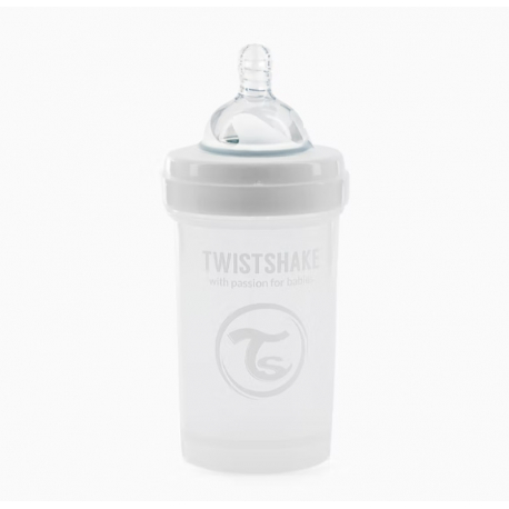 Μπιμπερό Twistshake κατά των κολικών 180ml White (1τμχ)