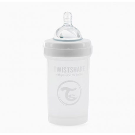 Twistshake Μπιμπερό κατά των κολικών 180ml White (1τμχ)