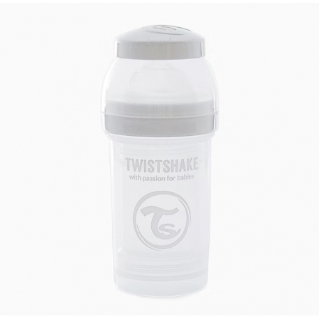 Μπιμπερό Twistshake κατά των κολικών 180ml White (1τμχ)