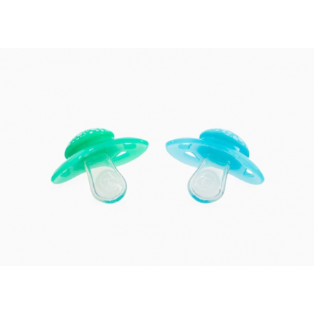Πιπίλες Twistshake 0-6m Pastel Blue/Green, σετ των 2