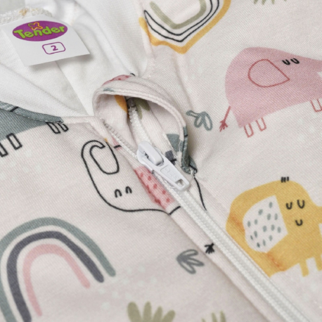 Υπνόσακος Tender Classic Elephants 2.5 tog Εκρού