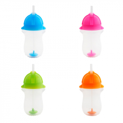 Munchkin κύπελλο Click Lock™ Tip & Sip 296 ml με βουρτσάκι καθαρισμού