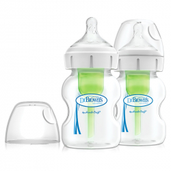 DrBrown's μπιμπερό Options+ φαρδύς λαιμός 150 ml 0M+ σετ των 2