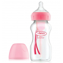 Μπιμπερό DrBrown's Options+ με φαρδύ λαιμό 270 ml 0m+