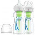 Μπιμπερό DrBrown's Options+ με φαρδύ λαιμό 270 ml 0M+ σετ των 2