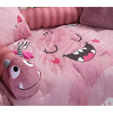 Βρεφικό πάπλωμα Nef-Nef Homeware Monstermania Girl 110 x 140 cm