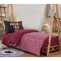 Σεντόνια μονά Nef-Nef Homeware Little Monsters Hearts σετ των 3
