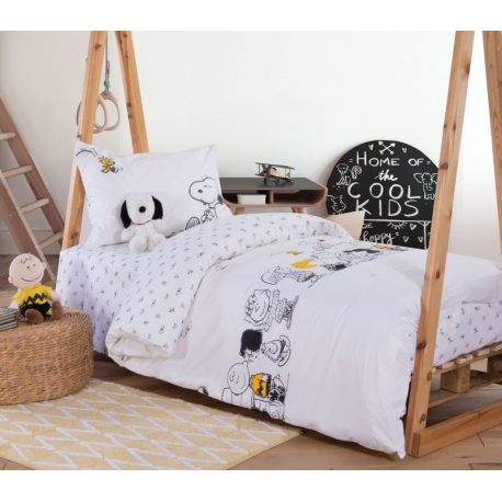 Παπλωματοθήκη μονή Nef-Nef Homeware Snoopy Peanuts Forever σετ των 2