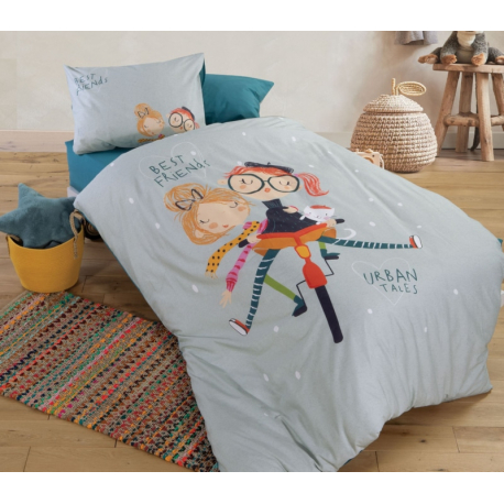 Σεντόνια μονά Nef-Nef Homeware Girlfriends σετ των 3