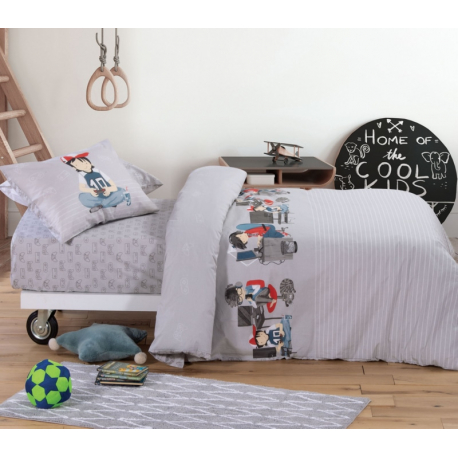 Παπλωματοθήκη μονή Nef-Nef Homeware Busy Day σετ των 2