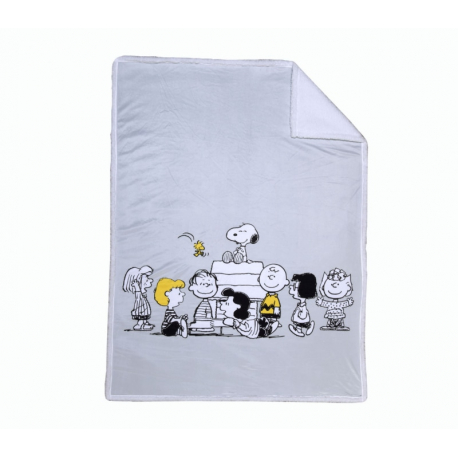 Κουβέρτα sherpa αγκαλιάς Nef-Nef Homeware Snoopy Peanuts Forever 75 x 110 cm