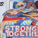 Παπλωματοθήκη και μαξιλαροθήκη Das® kids Cartoon Super Hero Girls