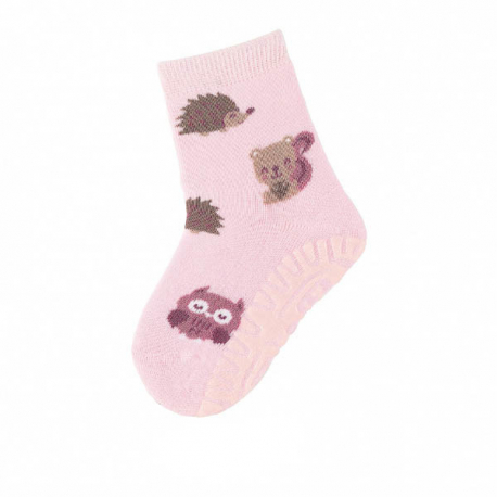 Αντιολισθητικές κάλτσες Sterntaler® Fliesen Flitzer® Soft Ζωάκια Ροζ