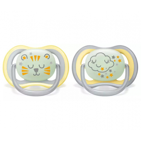 Πιπίλες Philips Avent Ultra Air Night 18M+, σετ των 2 - SCF376/01