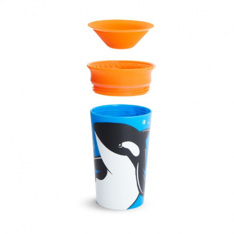 Munchkin κύπελο Miracle® 360° WildLove Sippy Orca 266 ml