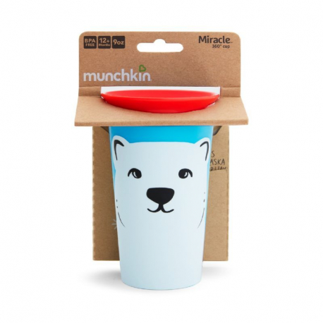 Κύπελο Munchkin Miracle® 360° WildLove Sippy Polar Bear 266 ml