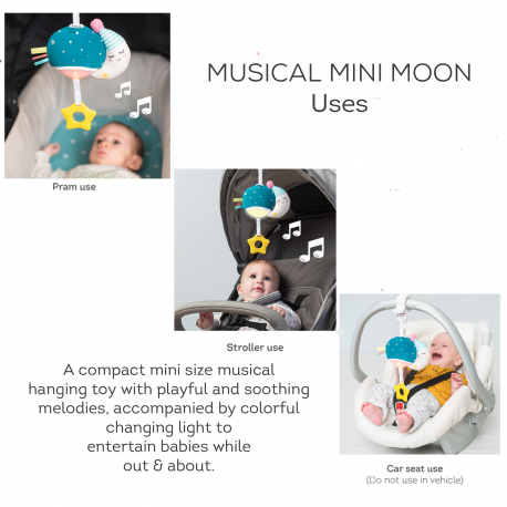 Μουσικό κρεμαστό φεγγαράκι δραστηριοτήτων Taf toys Musical Mini Moon