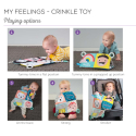 Μαλακό βιβλίο διπλής όψης Taf toys My Feelings Crinkle Toy