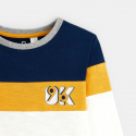 Okaidi Μπλούζα με τρία χρώματα με μεγάλες ρίγες OK96