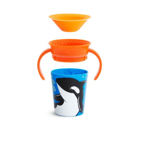 Munchkin εκπαιδευτικό κύπελο Miracle® 360° WildLove Trainer Orca 177 ml