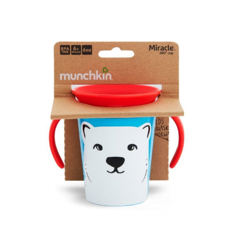 Εκπαιδευτικό κύπελο Munchkin Miracle® 360° WildLove Trainer Polar Bear 177 ml