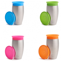 Munchkin κύπελλο με καπάκι Miracle® 360° Stainless Steel Sippy Cup 296ml