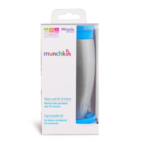 Κύπελλο με καπάκι Munchkin Miracle® 360° Stainless Steel Sippy Cup 296ml