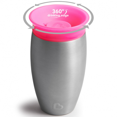 Κύπελλο με καπάκι Munchkin Miracle® 360° Stainless Steel Sippy Cup 296ml