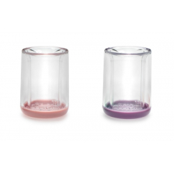 Melii Σετ ποτήρια με διπλό τοίχωμα Ροζ 145 ml