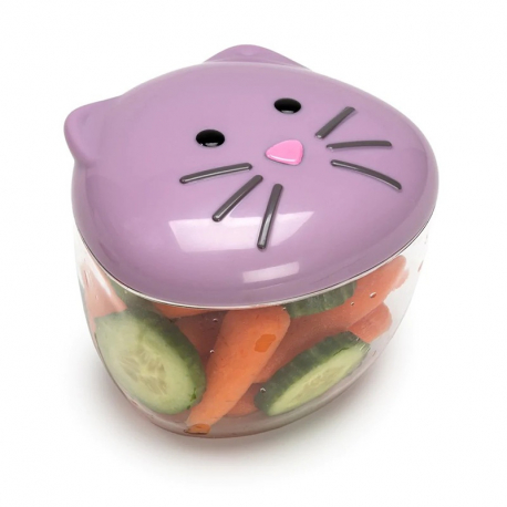 Σετ 2 δοχείων για σνακ Melii Bulldog &amp; Cat 232 ml