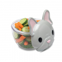 Σετ 2 δοχείων για σνακ Melii Bulldog & Cat 232 ml
