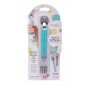 Σετ κουτάλι και πιρούνι Melii Spork On the Go Mint - Purple 2 σε 1 με θήκη